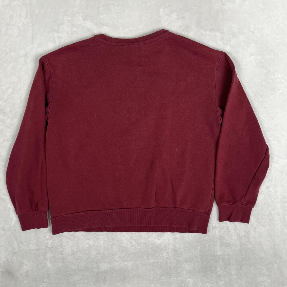 Harvard Crimson Sweatshirt Womens Medium Red NCAA College H&M Crewneck Pullover - Picture 6 of 7